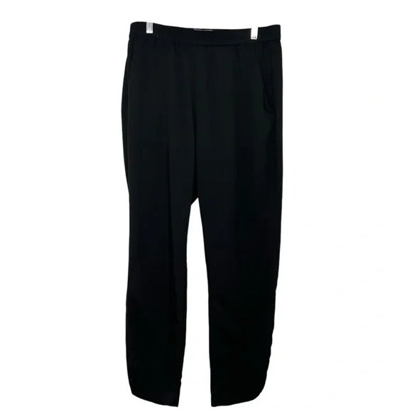 Marine Layer Allison Black Modal Blend Pull On Dolphin Hem Ankle Pants Women’s M - Picture 2 of 10